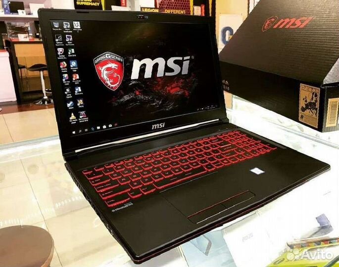 MSI 17C6 17 FHD i5-8300H 16Gb/240SSD+1Tb/4Gb GTX