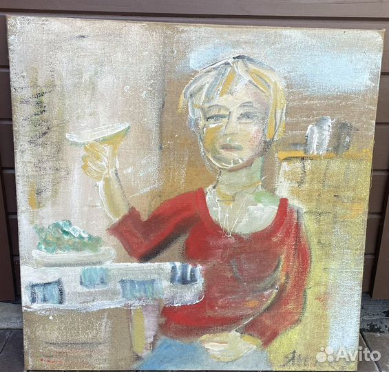 Картина холст масло 2 шт