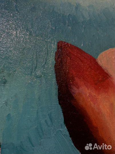 Картина маслом, тюльпаны