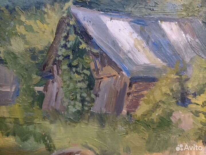 Деревенский мотив маслом