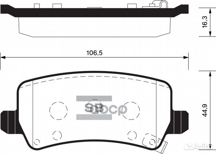 Колодки тормозные дисковые SP1499 Sangsin brake
