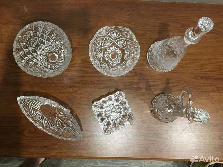 Хрусталь. Ваза/графин/штоф