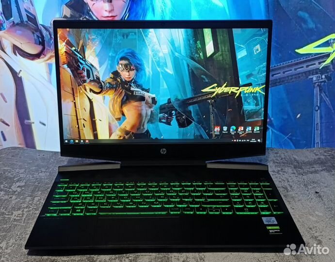 Игровой HP Pavilion GTX 1650/i5-10300H/256gb/8Гб