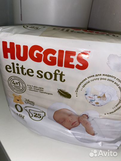 Памперсы Huggies 0