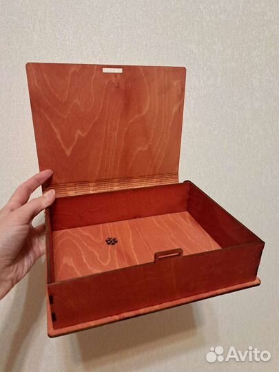 Коробка - книга подарочная деревянная