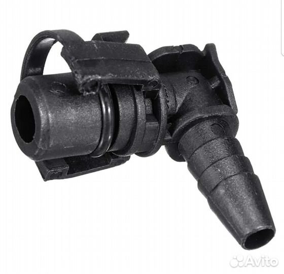 Штуцер обогрева дросельной заслонки на термостат