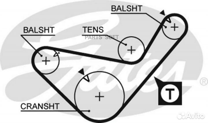 Ремень грм hyundai H-1,H100/mitsubishi pajero,L200,L300 2.5TD 99з. 5436XS