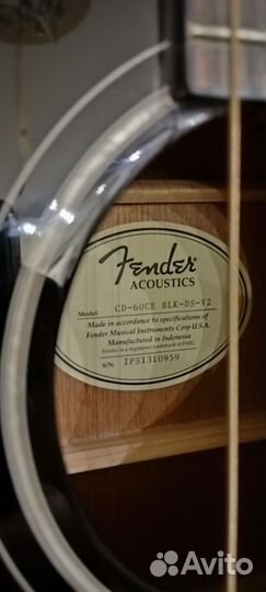 Электроакустическая гитара fender