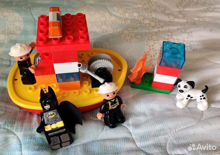 Lego duplo пожарный катер