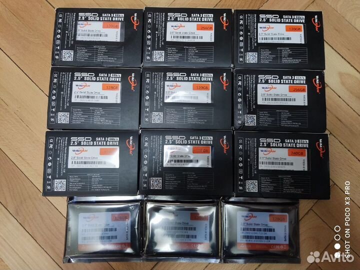 Продам новые SSD 120 240 360 480 512 720 и Optibay