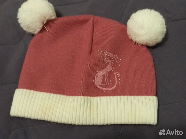 Шапка трикотажная на девочку