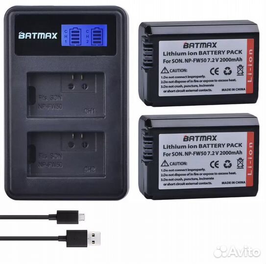 Аккумулятор sony a6500, a6300, a6000, a5000