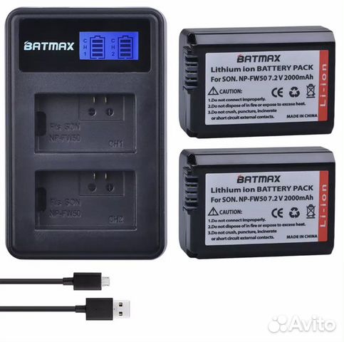 Аккумулятор sony a6500, a6300, a6000, a5000