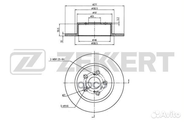 Диск торм. зад. Toyota Avensis (T220) 97- bs-61