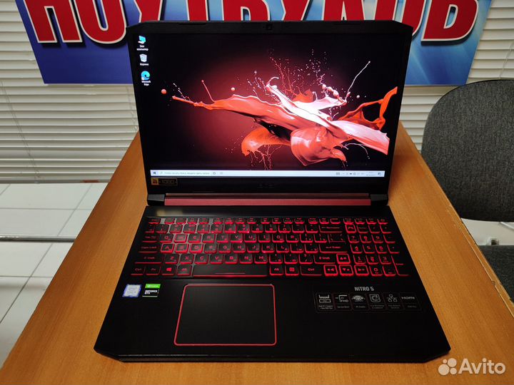 Ноутбук игровой Acer бу / ssd / GTX 1650 / IPS