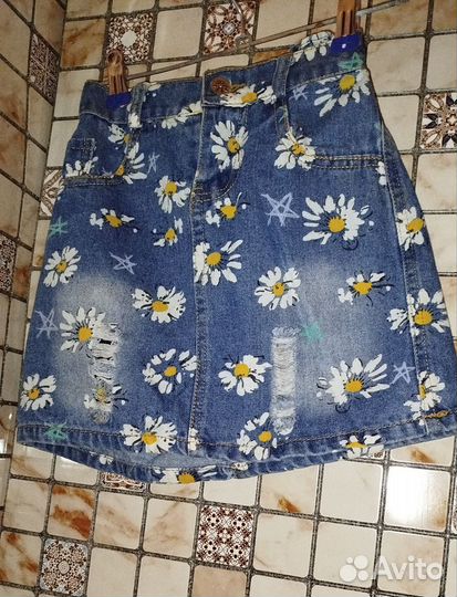 Юбка джинсовая