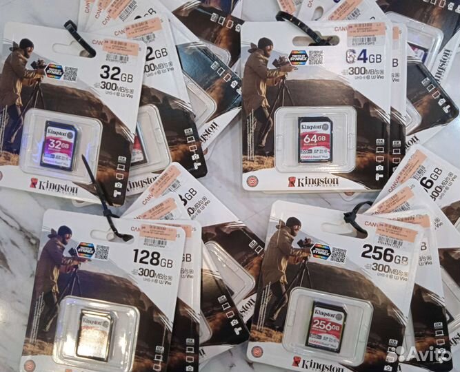 Карта памяти V90 UHS-II Kingston 32/64/128/256