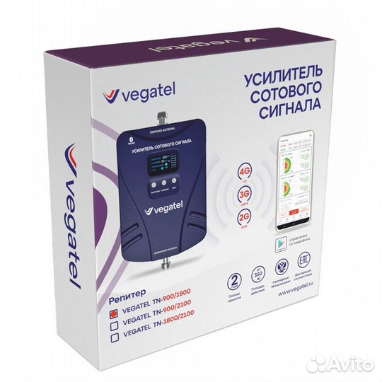 Репитеры vegatel TN 900/1800, 1800/2100, 900/2100