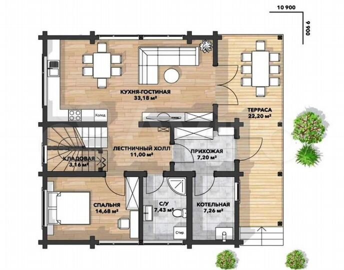 Дом 185 м² на участке 8,5 сот.