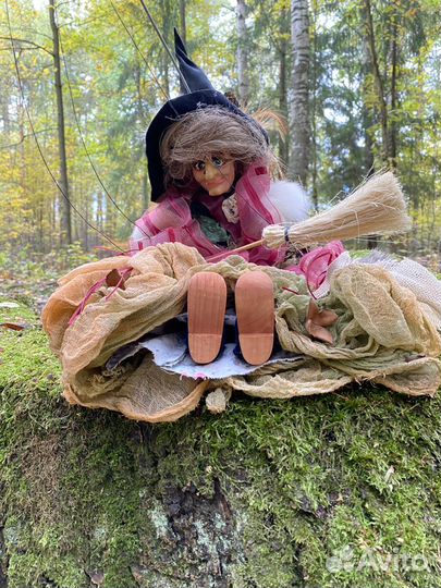 Шикарная Кукла-марионетка «Баба Яга». Венгрия