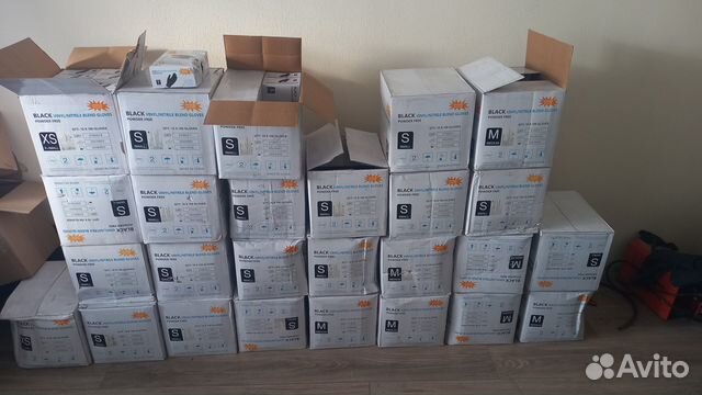 Перчатки нитрил-виниловые wally plastic