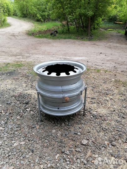 Печь для казана из дисков
