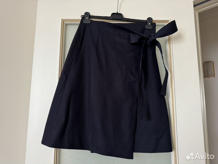 Юбка с запахом из шерсти Cos