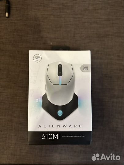 Беспроводная мышь alienware aw610m white