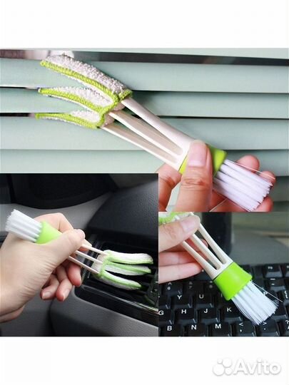 Щётка двусторонняя для чистки труднодоступных мест