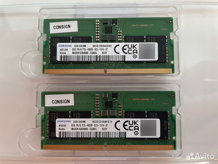 SO-dimm DDR5 16Gb Samsung 4800, новая