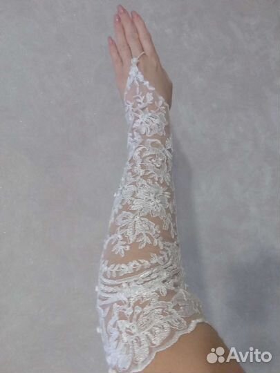 Перчатки свадебные