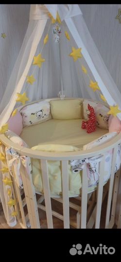 Комплект детского постельного белья с балдахином