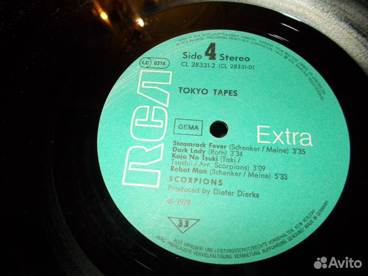 Винил scorpions -tokio tapes,Германия 2LP