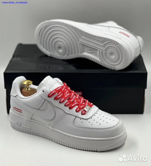 Кроссовки Nike Air Force 1 Low & Supreme (Арт.45689)