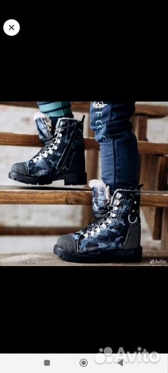 Берцы зимние для мальчика 34 размер