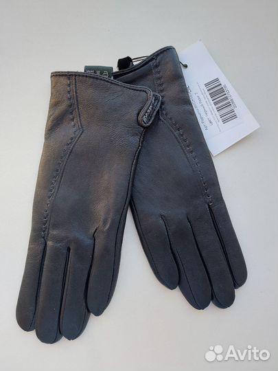 Новые кожаные перчатки р.7