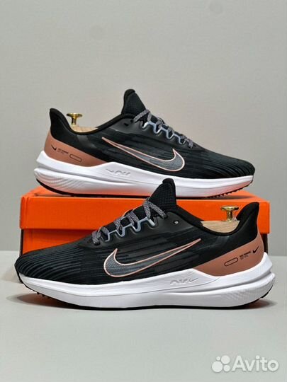 Кроссовки мужские nike air Wenflo 9 чёрный