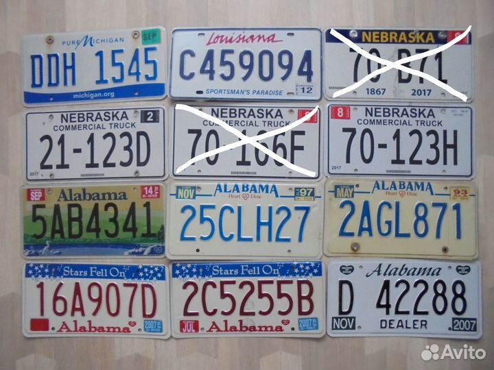 Автомобильные номера США оригиналы