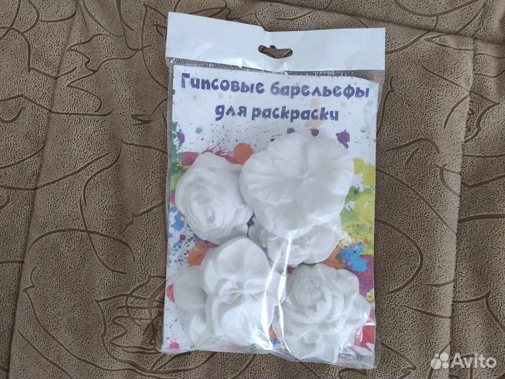 Гипсовые барельефы для раскраски