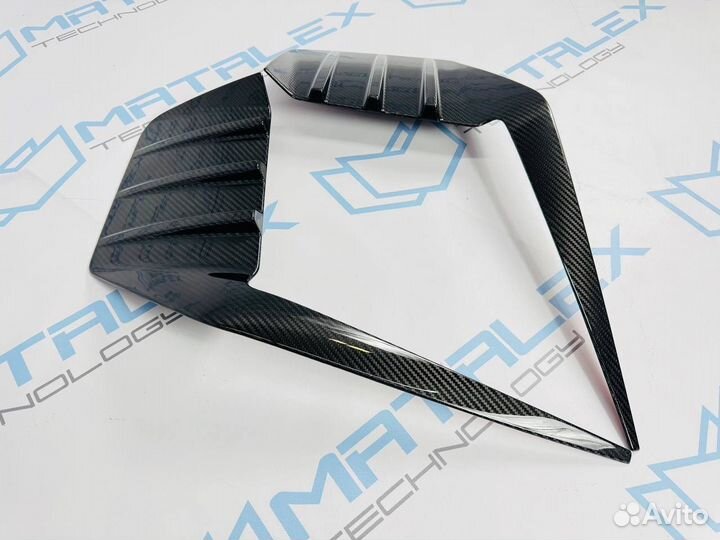 Вставки заднего бампера BMW M2 G87 coupe карбон