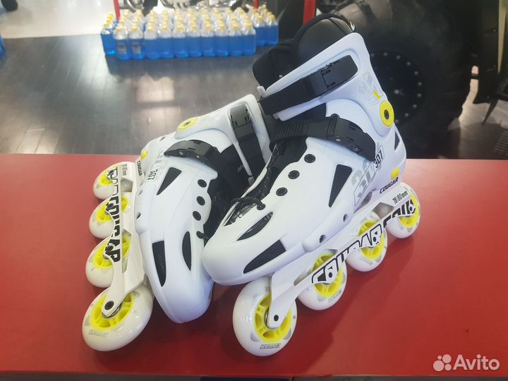 Роликовые коньки Cougar (белые)