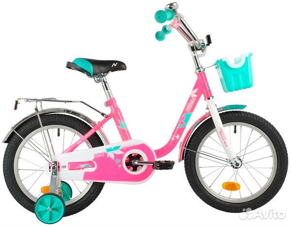 Велосипед novatrack maple 16 (2021) розовый Sta113