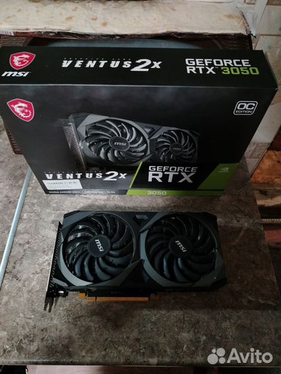 Видеокарта RTX3050 8gb ddr6