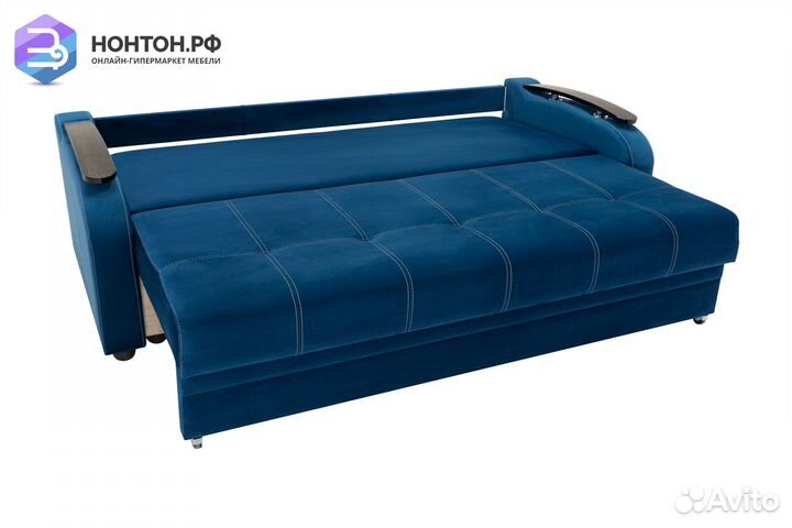 Диван еврокнижка Турин синий