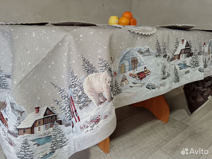 Скатерть гобелен новогодняя испания