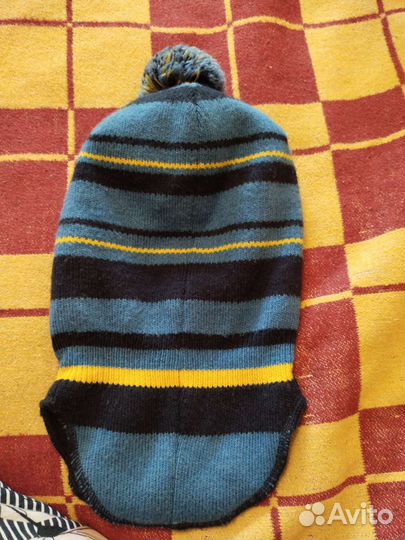 Шапка шлем для мальчика