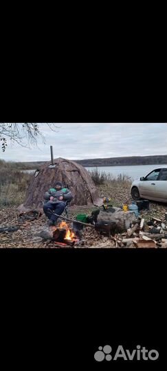 Палатка уп-2 берег с печкой пошехонка