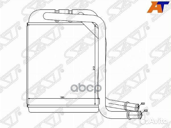 Радиатор отопителя / Теплообменник печки stvwt5