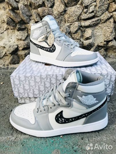 Кроссовки мужские Nike Air Jordan 1 High Dior