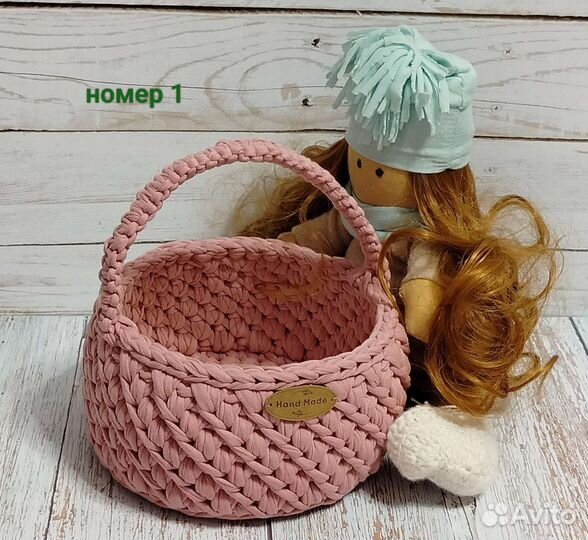 Корзина вязаная - Лукошко от 700